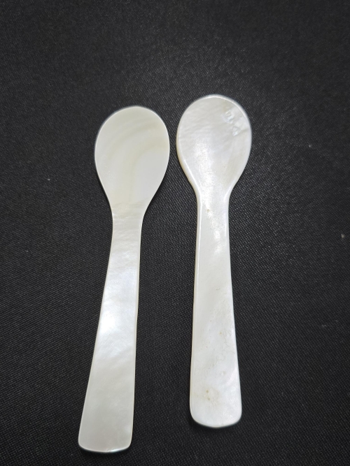 Parelmoer kaviaarlepel 12cm